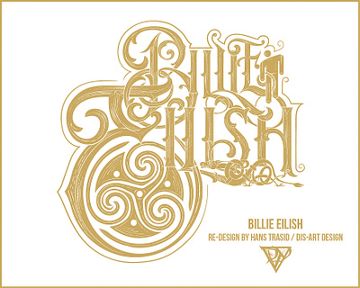 Billie Eilish logo re-design billieeilish graphic artwork logo typography vector