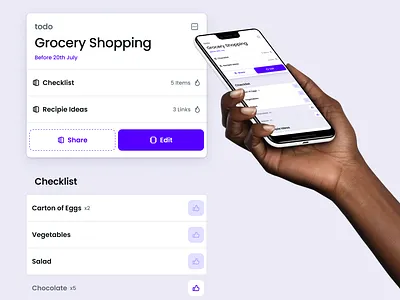 Doit app UI #2 app doit mobile mobile ui purple todo todo app tools