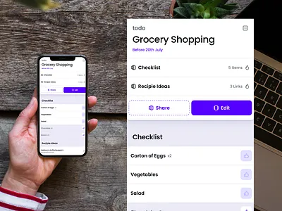 Doit app UI app doit mobile purple todo todo app tools ui