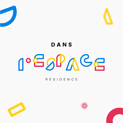 Logo Dans l'espace logo typography