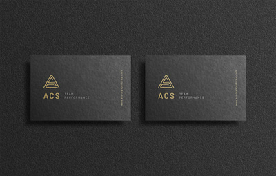 Logo et cartes de visites ACS branding businesscard carte de visite logo typography