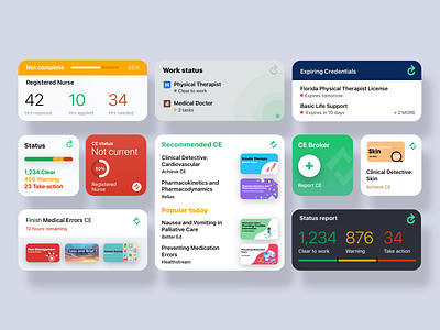 EverCheck and CE Broker IOS 14 Widgets ce ce broker clean doctor education evercheck healthcare hospital ios ios 14 ios 14 widgets iphone design iphonex medical mobile design utility widgets