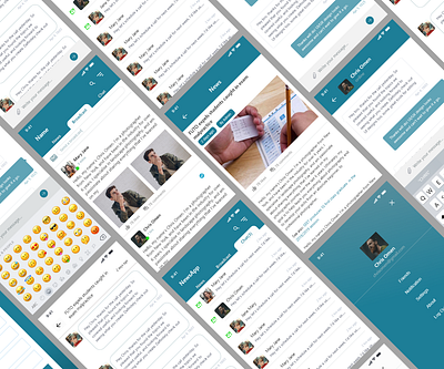 Social App app design ui ux