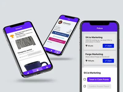 Poke App UI Design mobile mobile app mobile ui progressive web app user interface ux