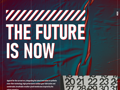 The Future Is Now - Landing Page future futurist futuristic gradient landing landing page light minimalist modern sportswear texture ui ui ux ui design ux ux design