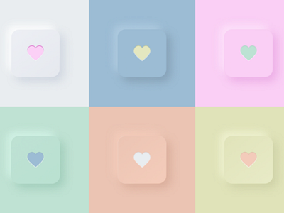 Neumorphism adobexd appui buttons dribbbleweeklywarmup figma illustration neumorph neumorphism neumorphui pastel pastelcolors uikit uiux