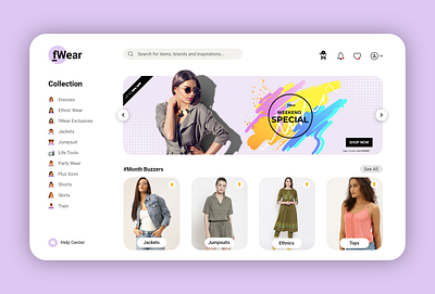 fashionWear Website - Design Concept abstract adobe xd branding clean colors concept creative design creativity design e commerce fashion logo style typography ui uiuxdesign ux wanderlust wardrobe women