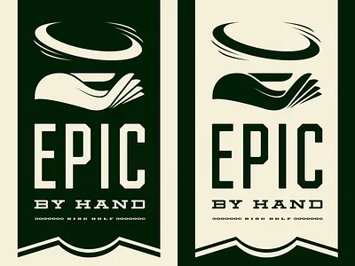 Epic Banner badge banner branding disc golf symbol