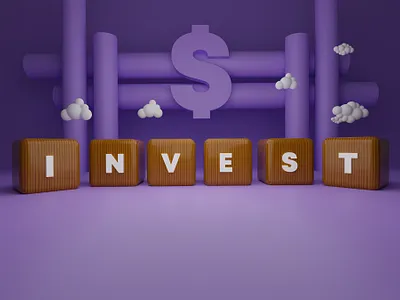 Invest 3D 3d art 3dsmax blender blender3d practice purple random render wooden