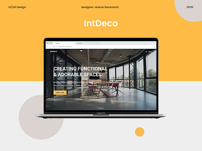 IntDeco Website Design adobe illustrator adobexd architecture clear design creative design flatdesign graphicdesign interior architecture interiordesign minimalistic modern photoshop uidesign uidesigner uiux uxdesign webdesign website xd design