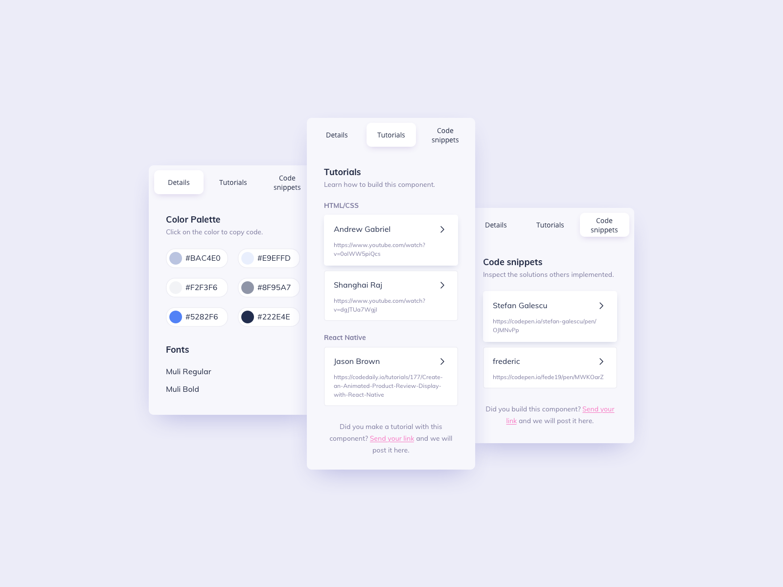 Details Card UI Design by Ildiko Gaspar on Dribbble