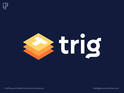 Trig - Logomark Design brand brand identity branding design illustration illustrator logo logo design logodesign logos minimal ui vector