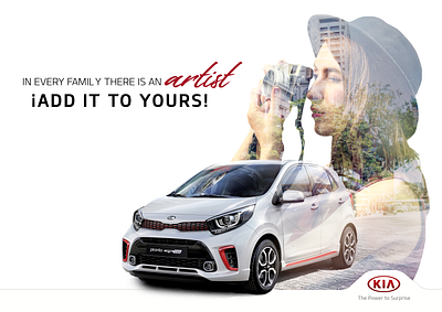 KIA - Print Ad ad argentina art direction artist car cars ad creativity doubleexposure graphic design kia mendoza photoshop picanto print