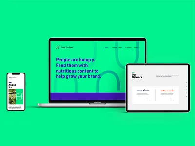 Feed The Feed Responsive Website brand brand identity branding content content marketing design feed logo production responsive web web design webdesign website website design websites