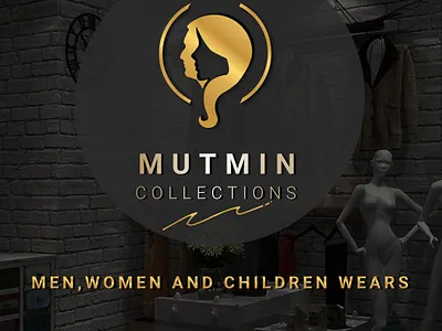 Mutmin collections fashion brand logo design