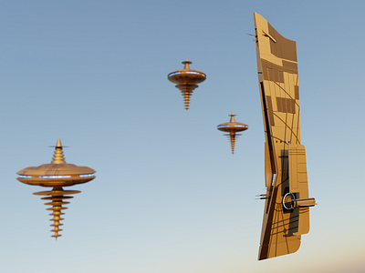 StarShip 3d 3d art 3d artist blender illustration lowpoly lowpoly3d render