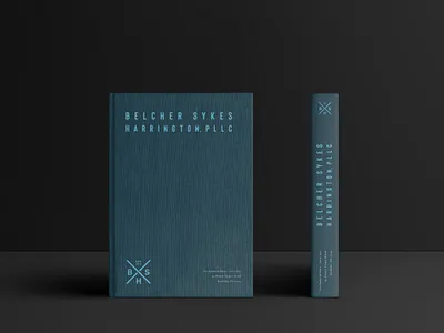 Belcher Sykes Harrington Brand attorney attorney law book brand branding branding agency design lawyer logo mockup nashville