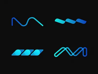 Letter M set abstract logo biotech logo brand branding crypto logo davor butorac dbworkplay design fitness logo icon lettermark logo logo design logo designer logomark modern logo monogram sport logo symbol visual identity