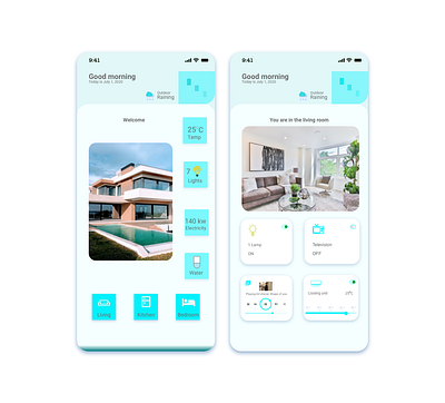 smart home app design ui ux