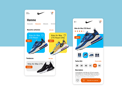 Nike Store App Concept air max app application concept figma nike nike air shoes shop shopping app ui ux