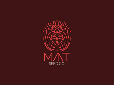 Maat Seed Co. creative feather of justice goddess line art maat morden