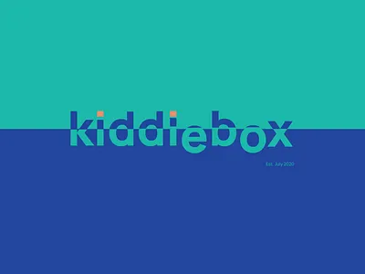 KIDDIEBOX EST 01 app design illustrator typography