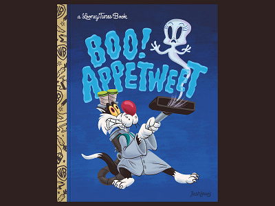 Boo! Appetweet Book bird book cat children fan art fanart ghosts golden book illustration kidlit kidlitart kids looney tunes picture book sylvester tweety