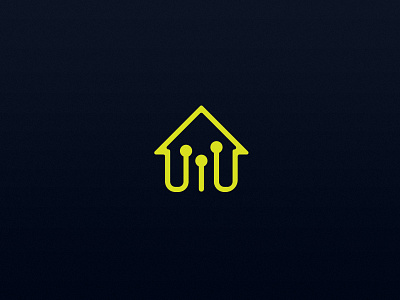 Connect Home brand branding circuit connect connection design graphics home house house logo icon identity logo logo design minimal minimalist vector