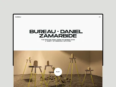 Bureau - Website architecture black branding clean flat grid interrior layout minimal photography typography ui ux visual design web website white