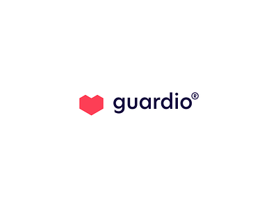 guardio branding app block branding brick cardio design fitness geometry guard heart heath icon illustration logo mark minimal startup technology ui wall