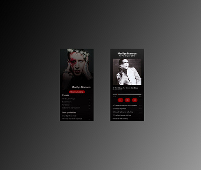 Daily UI # 09 - Music Player android app dailyui dailyuichallenge design music app music player