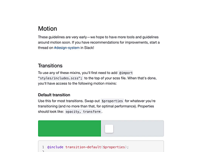 Motion guidelines animated design system hover motion move systems transition