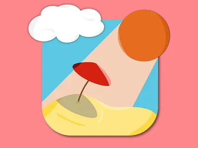 Weekly Warm-Up - Summer Icon affinitydesigner art design highligts iconography illustration minimal shadows shapes weeklywarmup