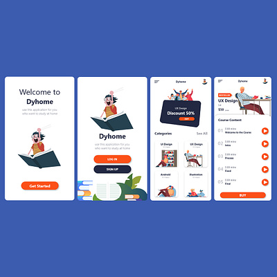 Dyhome android app application concept design ui uiuxdesign ux