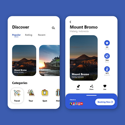 travelling discover concept design ui uiuxdesign ux