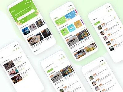 Fitzlife - Healthy Lifestyle Mobile App article design healthy lifestyle mobile app mobile app design mobile design ui uidesign