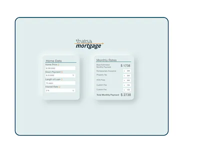 Daily UI Challenge 4 - Calculator calculator ui design mortgage calculator ui