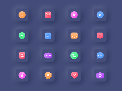 Mobile theme design icon ui