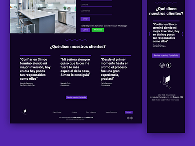 Testimonials / Kitchen Webpage figma figmadesign kitchen ui uiux ux ui web web design webdesign website