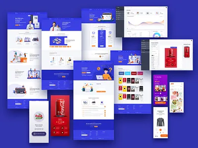 Digital QR code, Page builder, Data Analytics service providers app design debutshot design illustration mobile app design mobile ui template template builder ui user experience user interface ux vector vector artworks web website