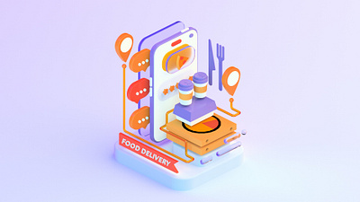 Wip Delivery icon 3d delivery design maya wallpaper web webdesign