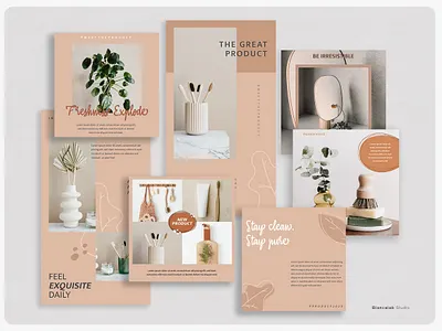 OSOAP Instagram Pack | PSD banner beauty blog blogger clean content creator download feminine healthcare instagram leaf minimalist photographer photoshop post skincare social media social media kit stories templates