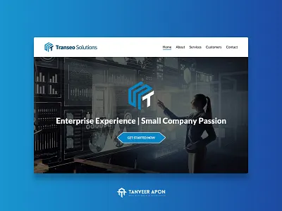 Technology Company Website Design awesome business clean ui company design it firm landing page design technology ui ux web design web development web page design wordpress theme design