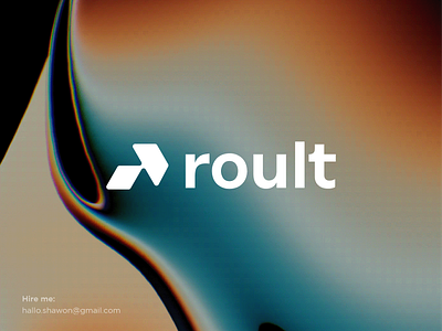 Roult Logo Design branding chat coin crypto cryptocurrency currency data ecommerce logo ecosystem finance geometric letter mark monogram logo logo design logos modern tech technology thefalcon turbine