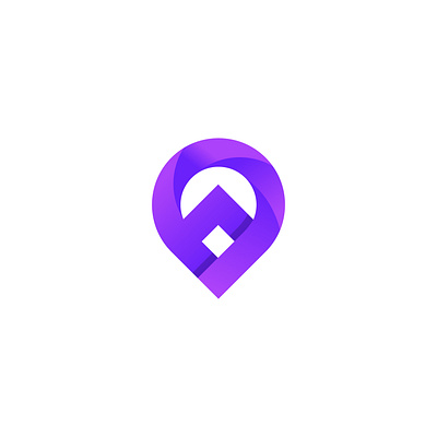 PIN LOGO branding design elegant design flat geometric design illustration minimal simple design vector