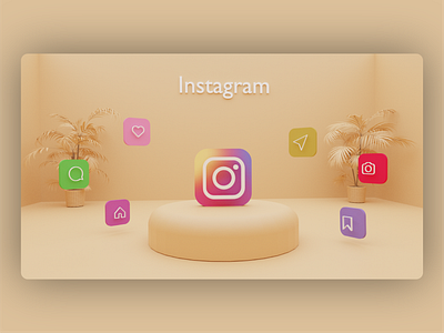 instagram 3d icons 3d animation 3d art 3d icon 3d logo 3dsmax app blender blender3d branding design icon icon design illustration logo ui ui design uidesign uiux webdesign website