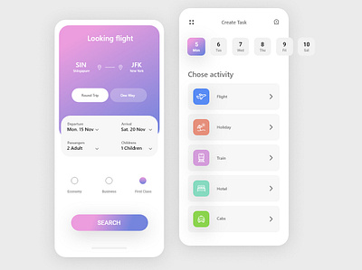 Ui Ux Design for flight booking app adobe xd app design app ui design design figmadesign flight booking app flight status graphic design online booking plane soft ui ui design uiux user experience