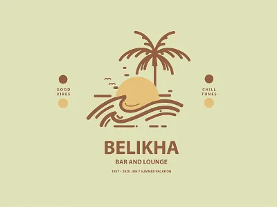 Summer icon design branding design illustration illustrator logo minimal typography vector