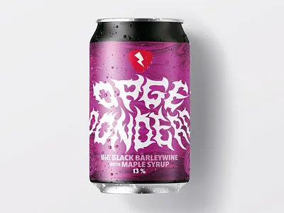 Rock City Brewing - Opgedonderd Beerlabel beerlabel beerlabeldesign custom design handlettering logo packagingdesign script type typography
