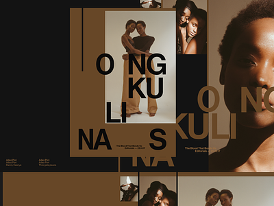ONG KULINAS colors compositions fashion grid typography